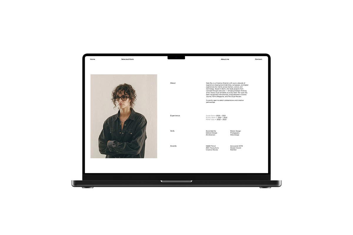 Readymag Website Template - Creative, a Landing Page Template by alexandraelisa (Photo 3 of 6)