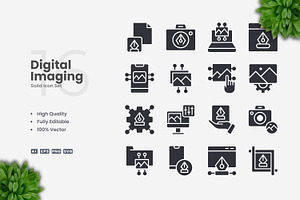 Digital Imaging Solid Icons
