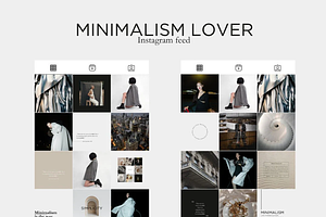 Minimalist Instagram Feed post Canva, a Social Media Template by mkStudioLab