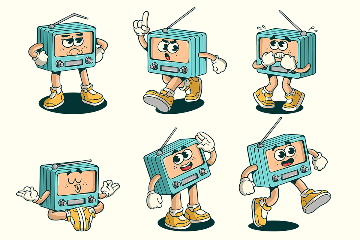 Retro Radio Characters, an Object Graphic by Graptail (Photo 4 of 4)