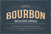 Bourbon vintage font, a Font by Fractal fonts & graphics (Thumbnail 1 of 7)
