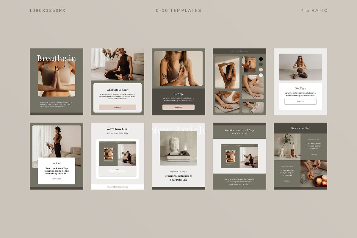 Asana Social Media Kit, a Social Media Template by Ruben Stom (Photo 16 of 19)
