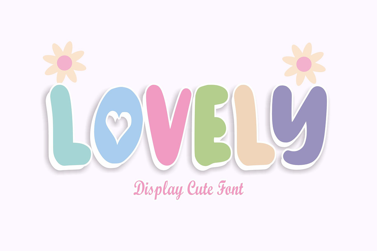 Lovely - Baby Font Types, a Font by KiddoGlyphs Studio (Photo 1 of 3)