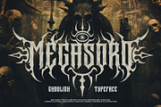 Megasord Typeface, a Blackletter Font by alit design (Thumbnail 1 of 20)
