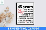 Wedding Anniversary SVG Bundle, a Graphic by Designer302 (Thumbnail 11 of 12)