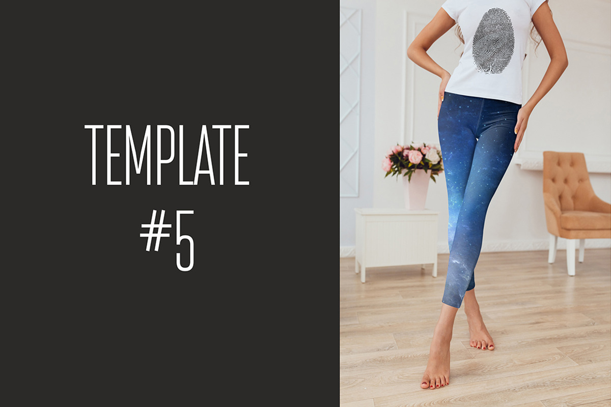 Leggings Mock-Up Vol.3 2017, a Bottom Mockup by Freeman Studio