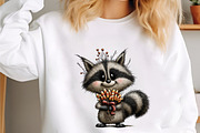 Halloween Raccoon Clipart Bundle, a Seasonal Illustration by designcity5 (Thumbnail 3 of 5)