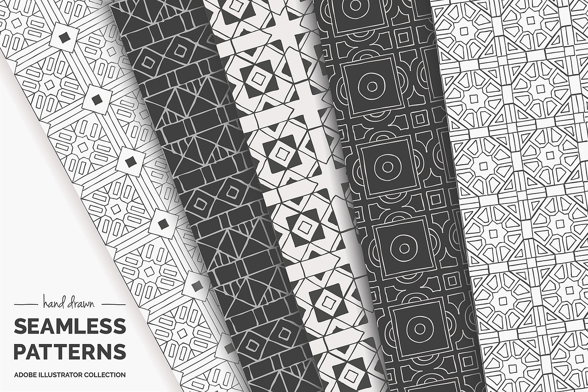 Hand Drawn Geometric Patterns, a Pattern Graphic by Solana (Photo 9 of 13)