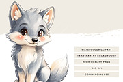 Watercolor Cute Forest Animal, an Animal Illustration by Design Scotch (Thumbnail 8 of 9)