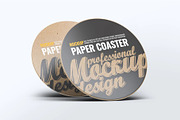 Paper Coaster Mockup, an Advertising Mockup by Hubzway (Thumbnail 3 of 9)