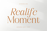 Realife Moment Modern Serif Font, a Serif Font by Letterena Studios (Thumbnail 1 of 15)