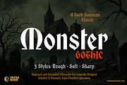 PM Monster Gothic, a Blackletter Font by Paper Moon Graphic Supply (Thumbnail 1 of 13)