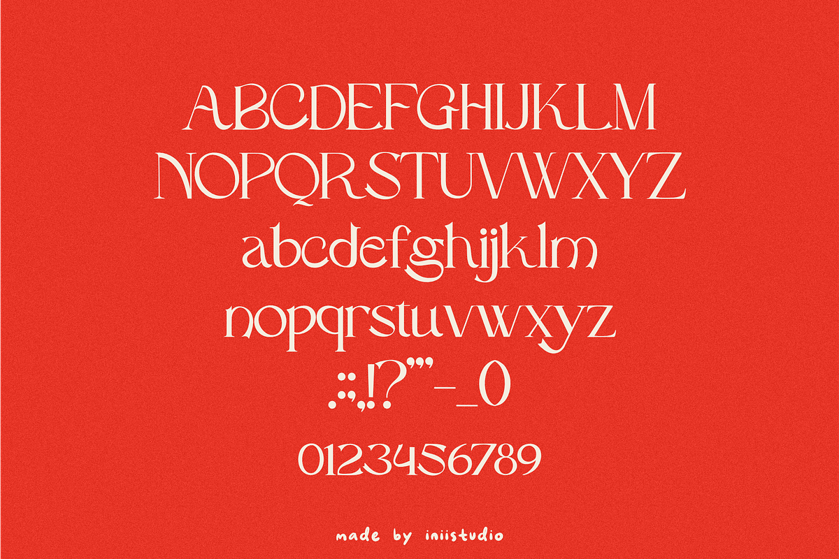 Santa - A Modern Christmas Font, a Serif Font by Iniistudio (Photo 6 of 6)