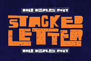 Stacked Letter - Bold Display Font, a Sans Serif Font by PutraCetol Studio (Thumbnail 1 of 11)