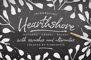 Hearthshore Script Premade Logos