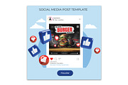 Burger Restaurant Flyer Design, a Flyer Template by YUDesignStore (Thumbnail 4 of 6)