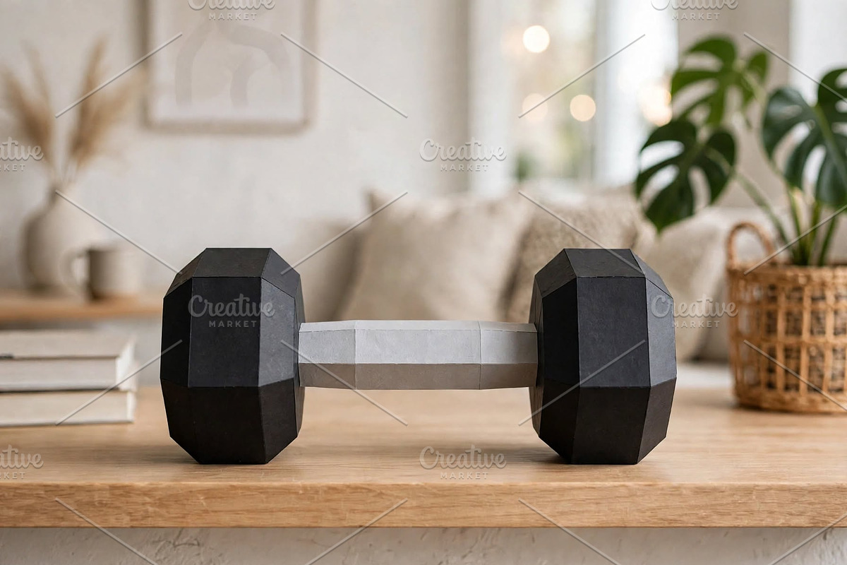 Dumbbell favour - 3d papercraft, a Card Template by PAPER amaze (Photo 5 of 5)