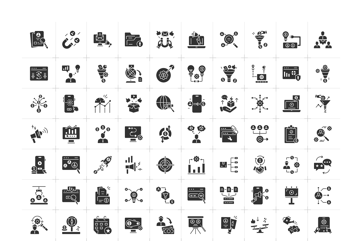 Animated Lead Generation Icons, a Solid Icon by Prosymbols (Photo 7 of 8)