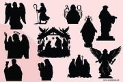 Christian Silhouette SVG Bundle, an Object Graphic by AIW SOLUTIONS (Thumbnail 4 of 4)