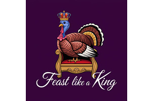 Royal Turkey On Throne - Feast Like