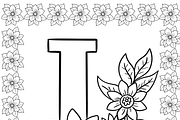 Beautiful A to Z Affirmation Colorin, a Healthcare Illustration by Noorist (Thumbnail 25 of 53)