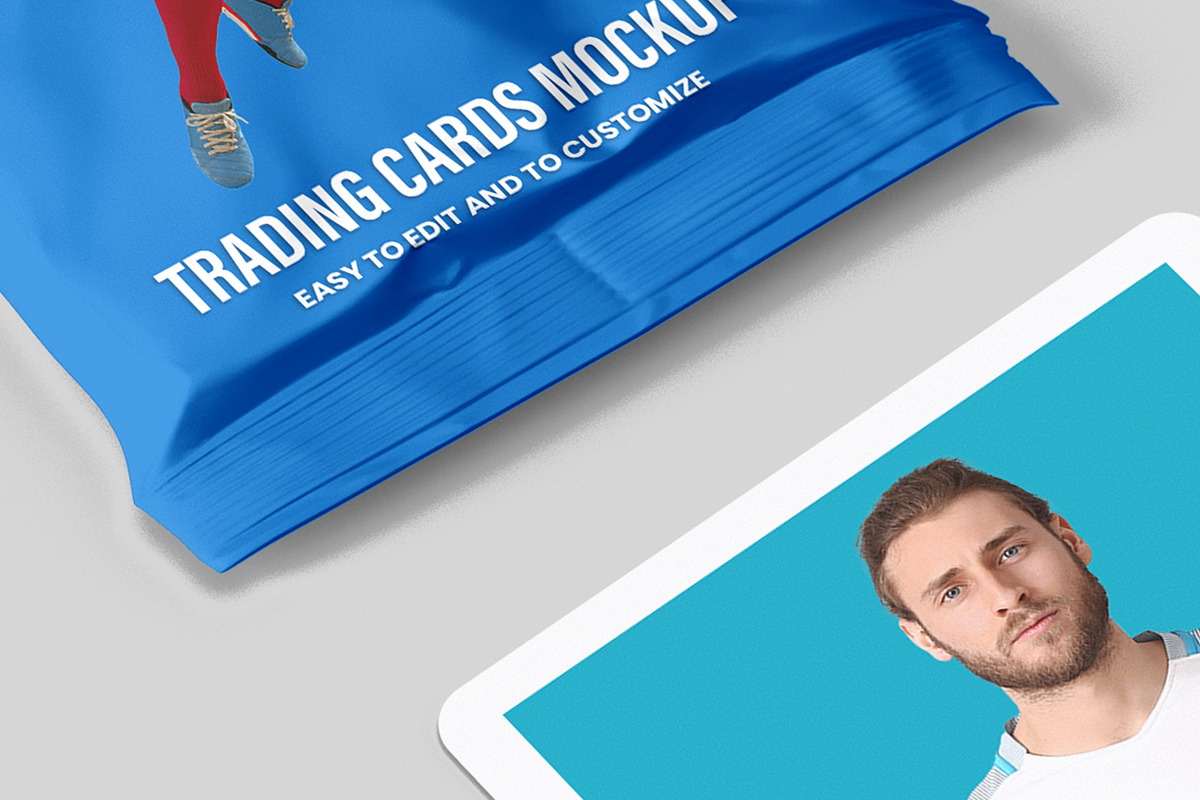 Trading Cards Mockup - 9 views, an Advertising Mockup by Illusiongraphic (Photo 15 of 19)