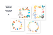 Watercolor Cute Space Collection, a Technology Illustration by MayaNavits (Thumbnail 5 of 10)