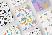 Cats pattern, a Pattern Graphic by Lineli (Thumbnail 6 of 9)