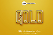 Gold Liquid 3D Text Effect Bundle, a Brushes & More by Zamans (Thumbnail 10 of 10)