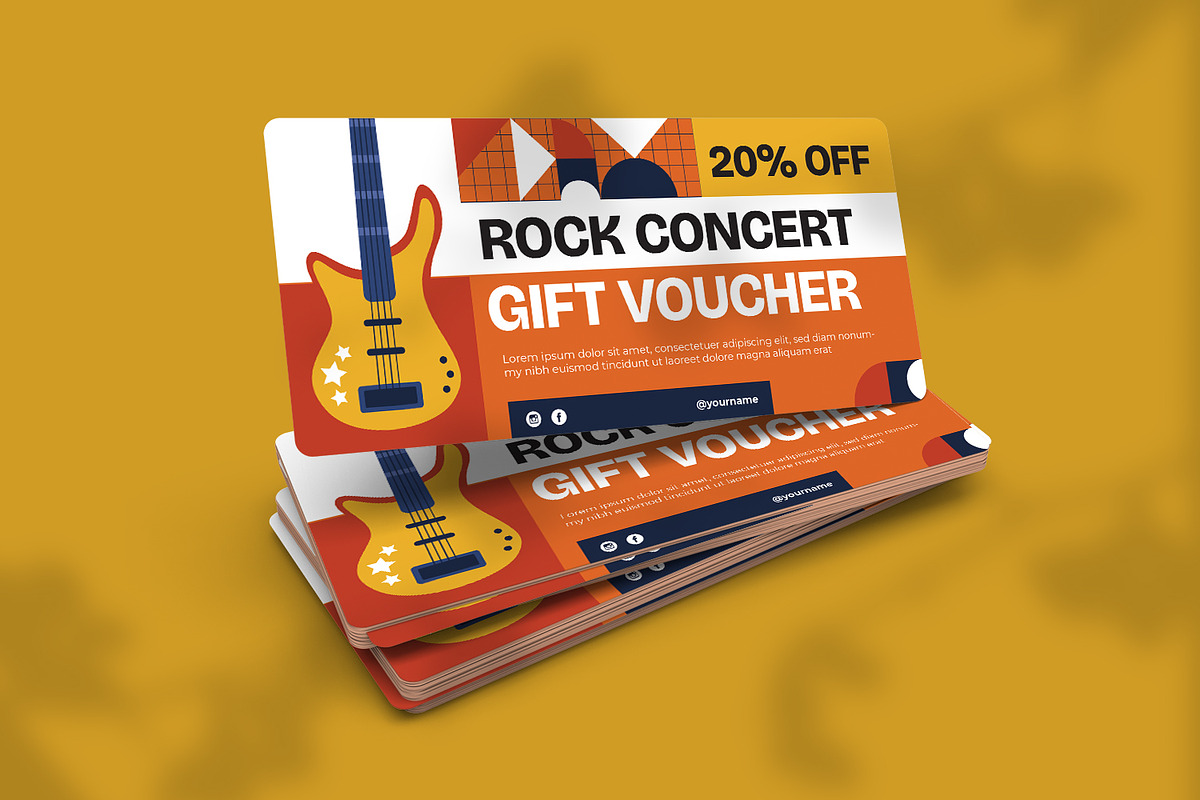Rock Concert - Gift Voucher, a Print Template by VUNIRA (Photo 2 of 3)