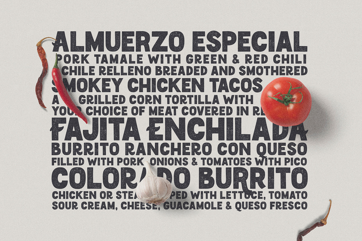 Cantina Fresca Display + Elements, a Sans Serif Font by Callie Rian & Co. (Photo 5 of 14)