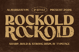 Rockold – Strong Display Typeface