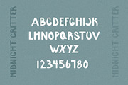 Midnight Critter - Hand Drawn Type, a Handwritten Font by Happy Raccoon Creative (Thumbnail 4 of 4)