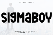 Sigma Boy, a Script Font by InermediaSTUDIO (Thumbnail 1 of 6)