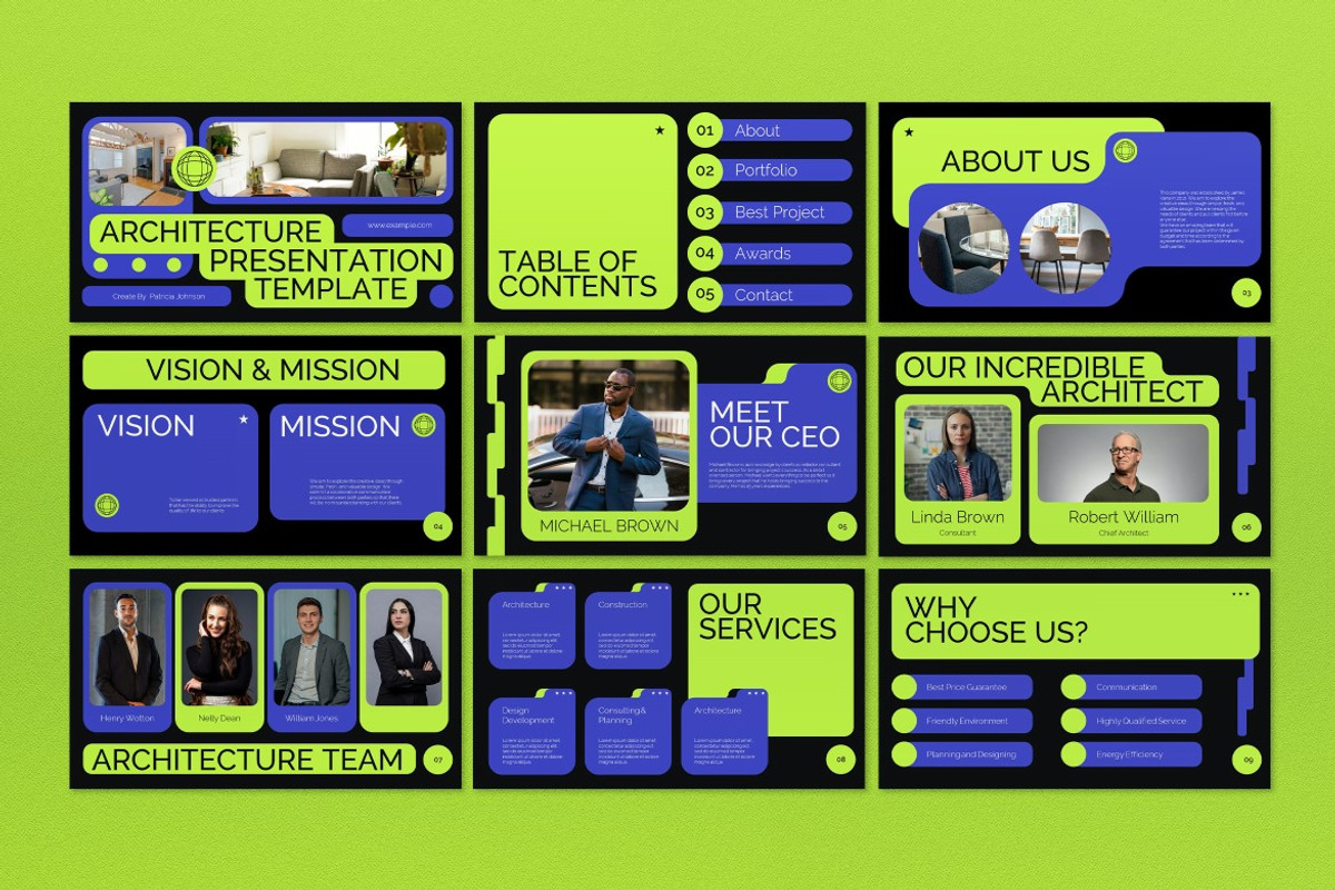Black Architecture Power Point, a Presentation Template by graphicook (Photo 2 of 5)