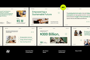 Clean Business Plan PowerPoint, a Presentation Template by Neermana