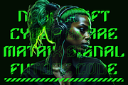 Neurobyte Futuristic Sci-fi Font, a Font by PutraCetol Studio (Thumbnail 2 of 5)