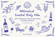 Whimsical Coastal Italy Vibe 120+, an Object Graphic by VectoriyA (Thumbnail 1 of 12)