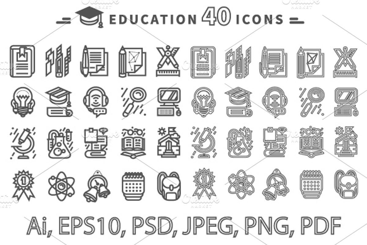 Set of Education Icons