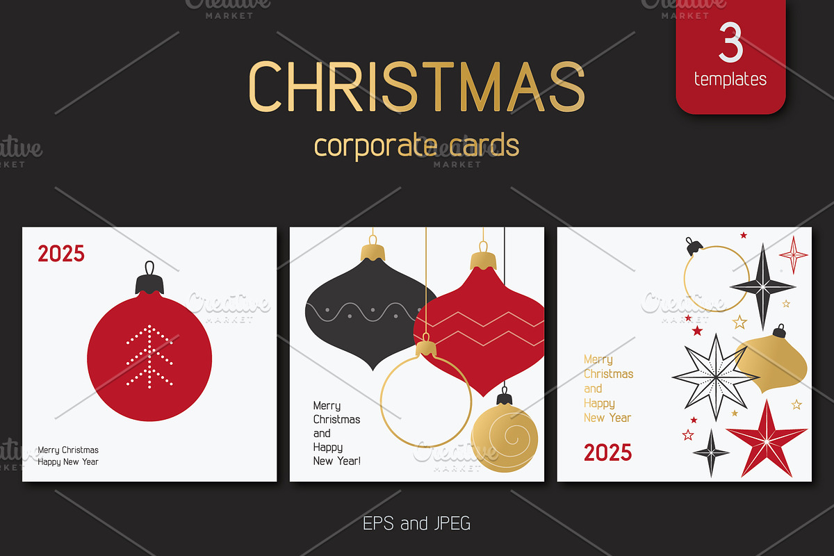 Christmas Corporate cards, a Card Template by Paper Cards (Photo 1 of 4)