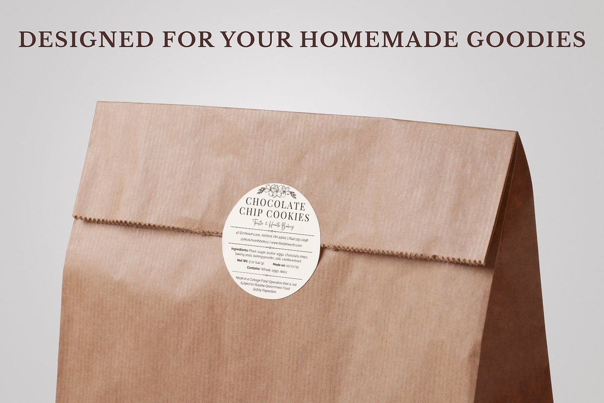 Cottage Food Label Template, a Stationery Template by Anna Design Studio (Photo 9 of 11)