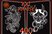 XXL Japanese Tattoo Procreate Bundle, a Brush Add-On by ProcreateInk (Thumbnail 3 of 10)