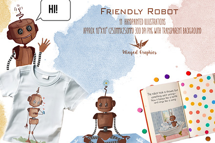 Friendly Robot  Life – illustrations