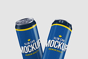 Realistic Slim Can Mock-up, a Print Template by Propex (Thumbnail 13 of 17)