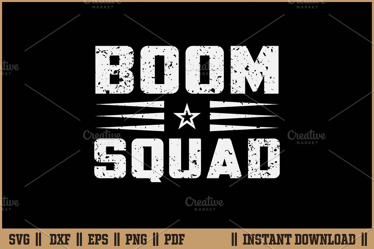 Boom Squad Explosive Team Theme SVG, an Illustration by Handy Arts Studio (Photo 1 of 3)