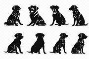 Dog Vector Silhouettes Collection, an Animal Illustration by Gfx Expert Team (Thumbnail 3 of 3)