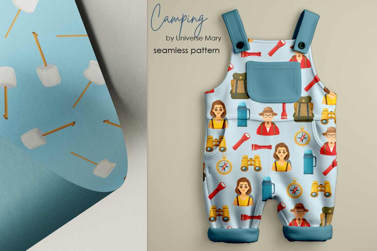 Camping Vector Clipart Set, a Person Illustration by Universe Mary (Photo 6 of 9)