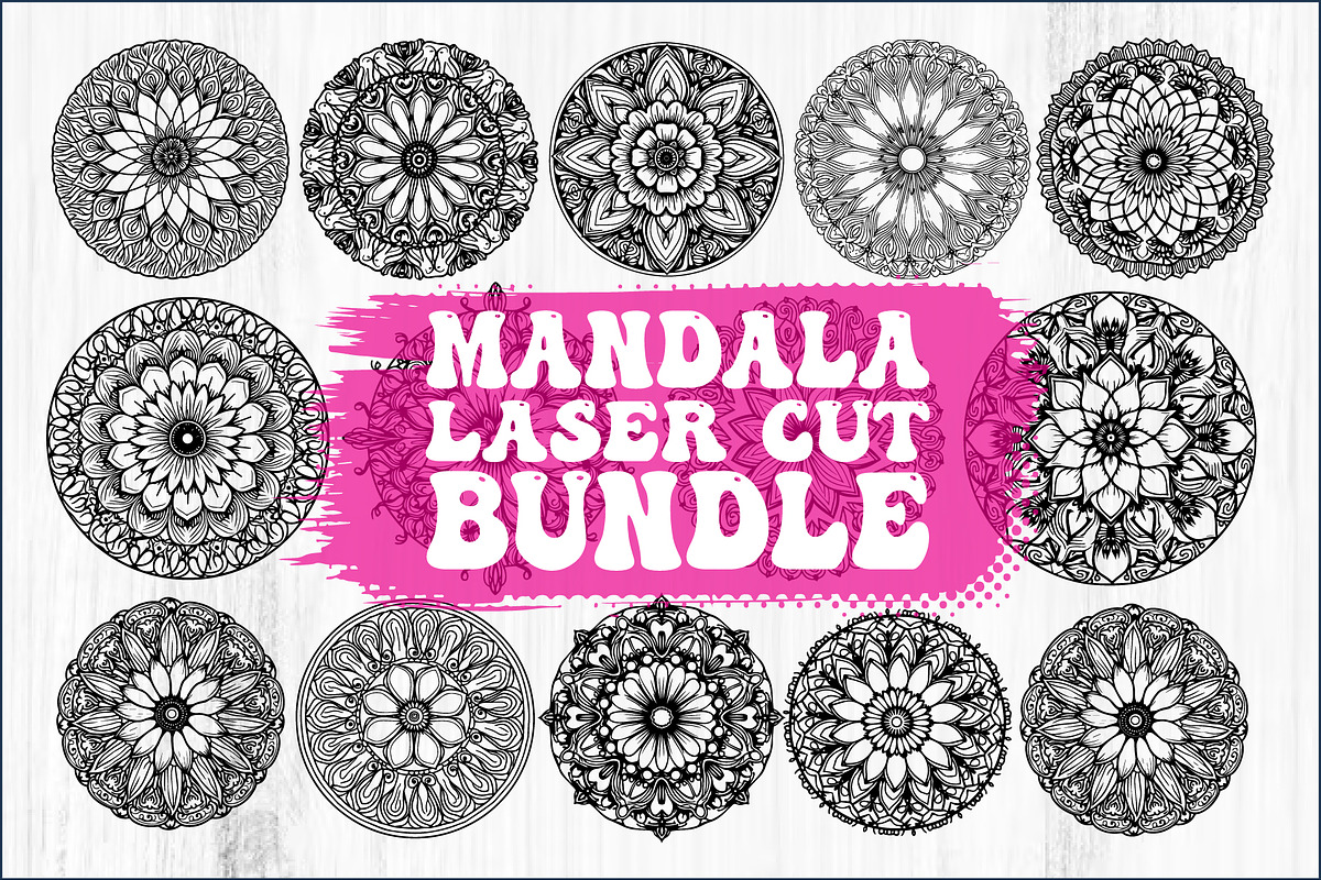 Elegant Hand-Drawn Mandala Designs B, an Object Graphic by BIPLOB EXPERT (Photo 1 of 14)