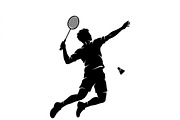 60 Badminton Player Smash Silhouette, a Person Illustration by Amazin_art (Thumbnail 22 of 26)