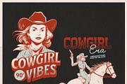 Vintage cowgirl vibes pack, a Person Illustration by Bromz Studio (Thumbnail 2 of 5)